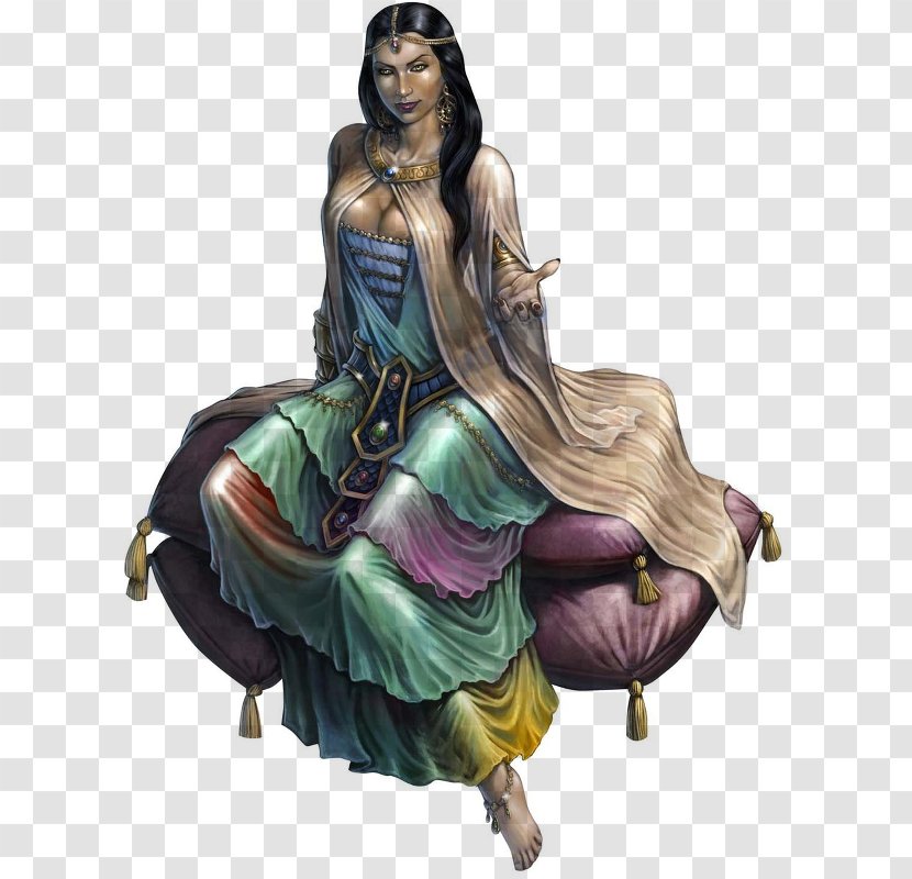 Woman Cartoon - Fantasy - Statue Costume Design Transparent PNG