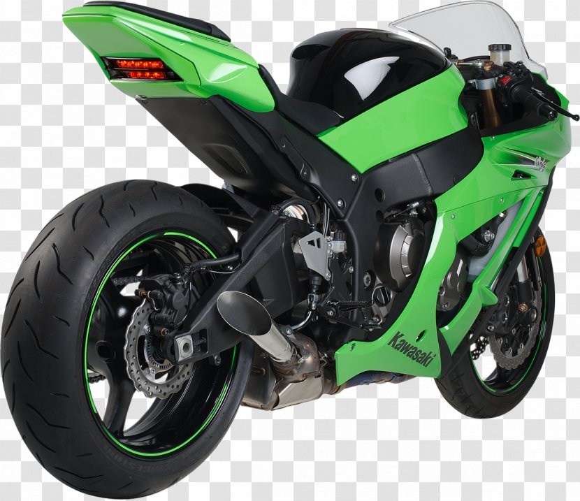 Exhaust System Kawasaki Tomcat ZX-10 FIM Superbike World Championship Ninja ZX-10R Motorcycle - Wheel Transparent PNG