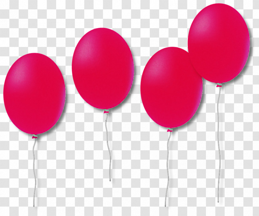 Balloon Pink Party Supply Magenta Toy Transparent PNG