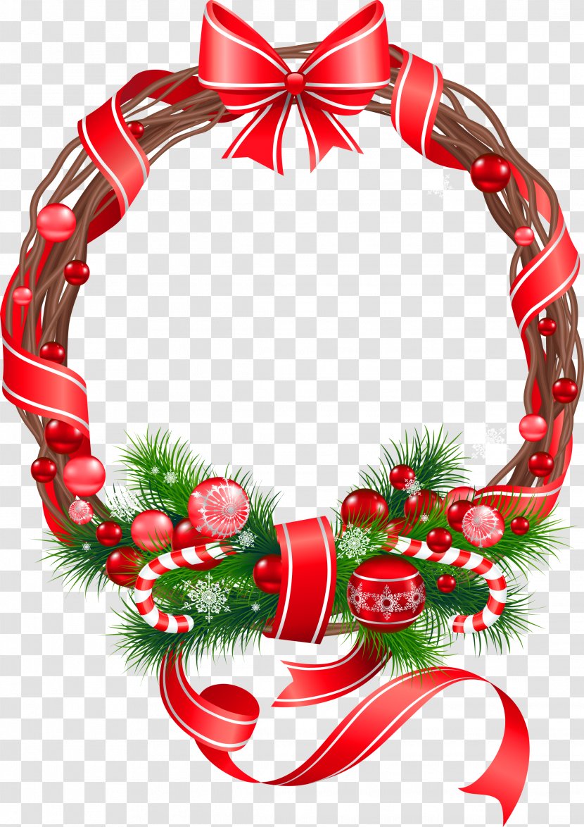 Christmas Ornament Decoration Clip Art - Decorative Arts - Wreath Clipart Transparent PNG