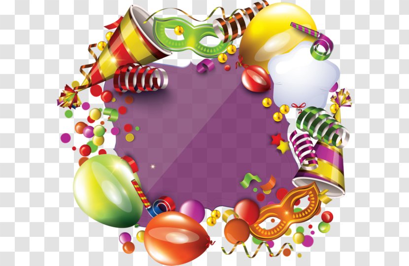 Clip Art - Balloon - Carnival FRAME Transparent PNG