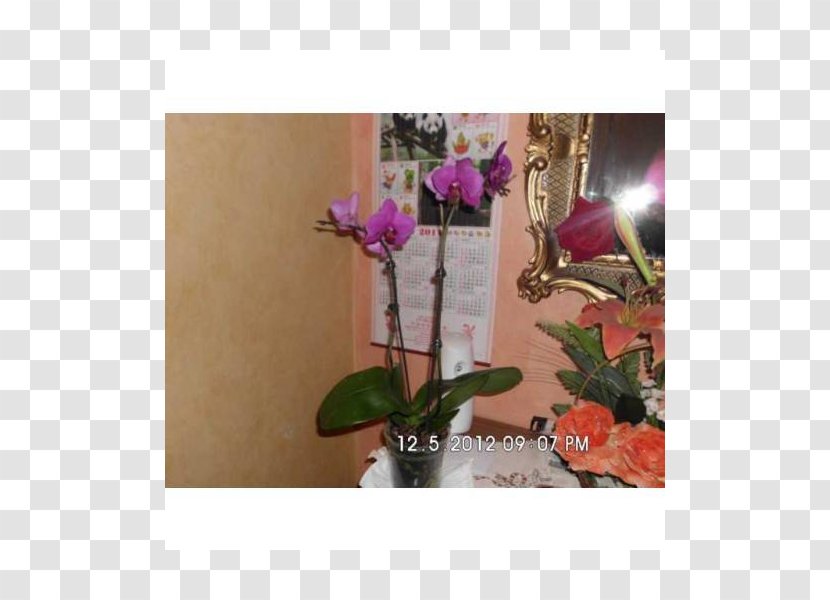 Floral Design Cut Flowers Vase - Purple Transparent PNG