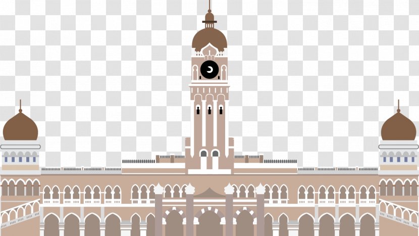 Sultan Abdul Samad Building Selangor Kuala Lumpur - Arch - Vector School Transparent PNG