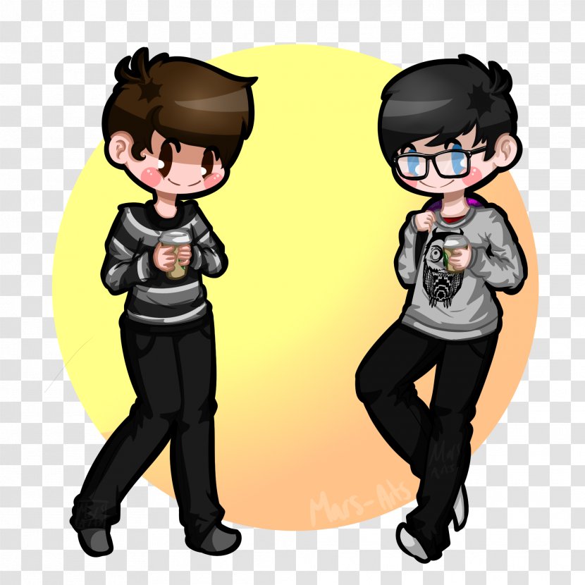 DeviantArt Dan And Phil Drawing - PHIL AND LIL Transparent PNG