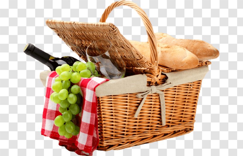 Picnic Baskets Baguette Food Gift - Table Transparent PNG