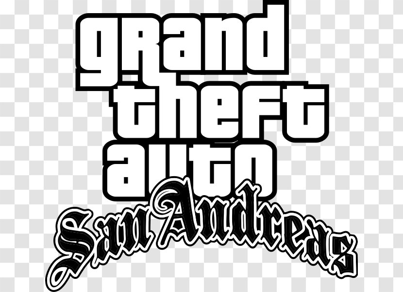Grand Theft Auto: Vice City Auto IV V III San Andreas - Black And White Transparent PNG