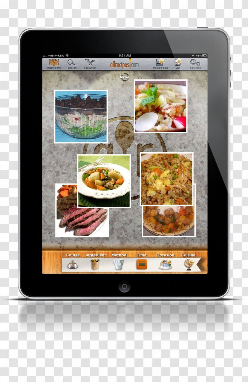 Dish Network Cuisine Multimedia - Ipad - Bairds Transparent PNG