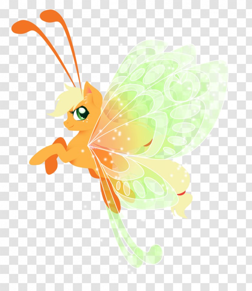My Little Pony: Friendship Is Magic Butterfly Applejack - Fish - Color Wings Transparent PNG