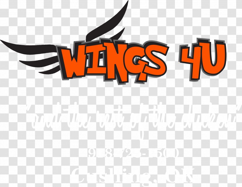 Wings 4 U Food Clip Art Logo Clayton's Land Services - Text - Cushing Ok Jobs Transparent PNG