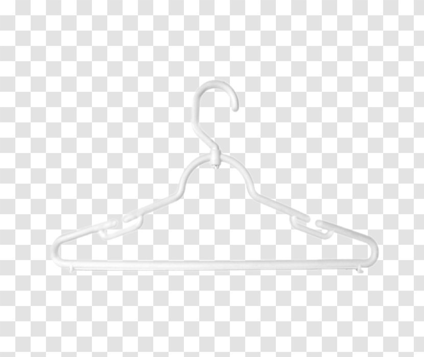 White Clothes Hanger - Black And - Design Transparent PNG