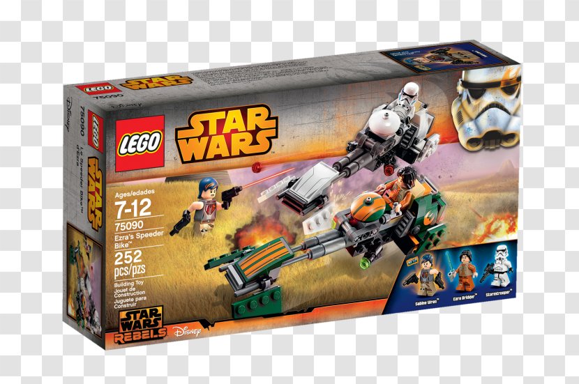 Ezra Bridger LEGO Star Wars 75090 - Rebels - Ezras Speeder Bike Toy/Spielzeug Ezra’s BikeSpeeder Transparent PNG