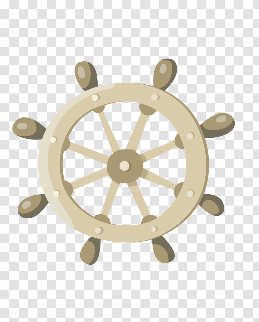 Rudder Steering Wheel Cartoon - Sailing Transparent PNG
