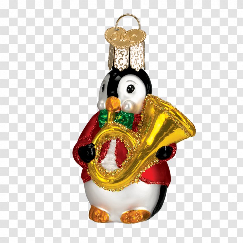 Christmas Ornament Penguin Flightless Bird Glass Transparent PNG
