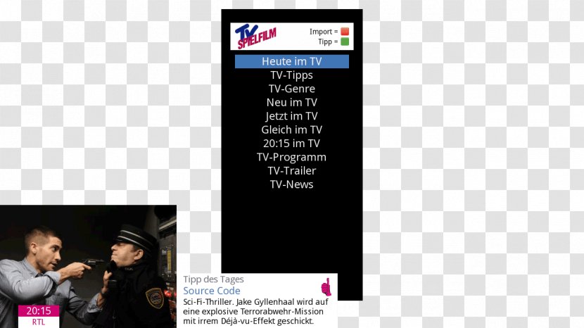 TV Spielfilm Plug-in Television Vu+ - Fernsehserie - KASHMIR Transparent PNG