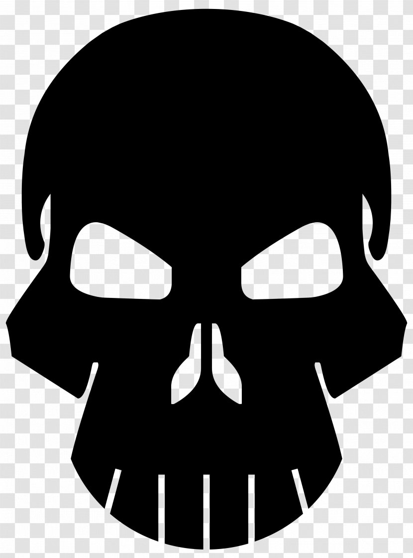 Punisher Human Skull Symbolism Logo Bone - Photography - Skulls Transparent PNG