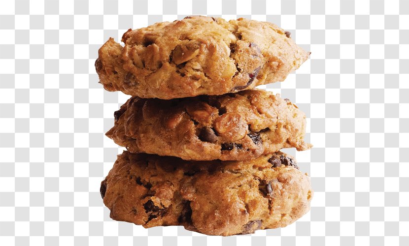 Oatmeal Raisin Cookies Chocolate Chip Cookie Peanut Butter Biscuits Anzac Biscuit - Snack Transparent PNG