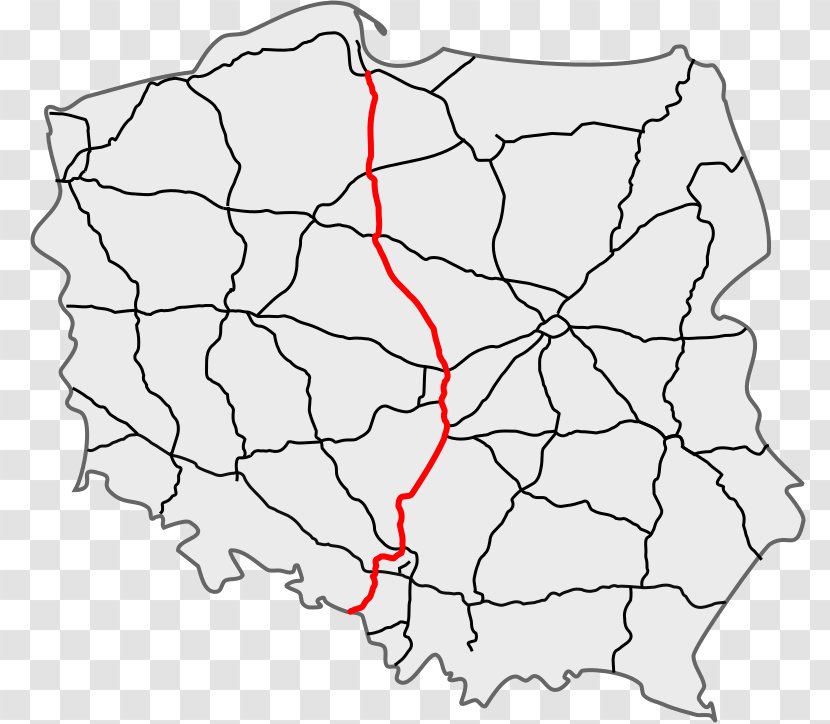 Highways In Poland Controlled-access Highway Road - Tree Transparent PNG