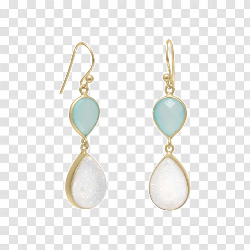 Earring Chalcedony Jewellery Gold Plating - Sterling Silver Transparent PNG