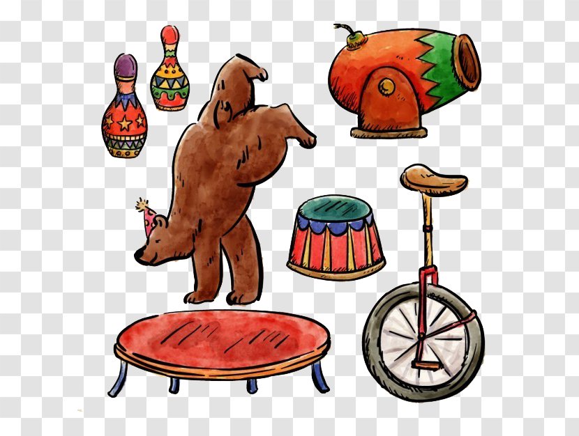 Circus Illustration - Table - Props Transparent PNG