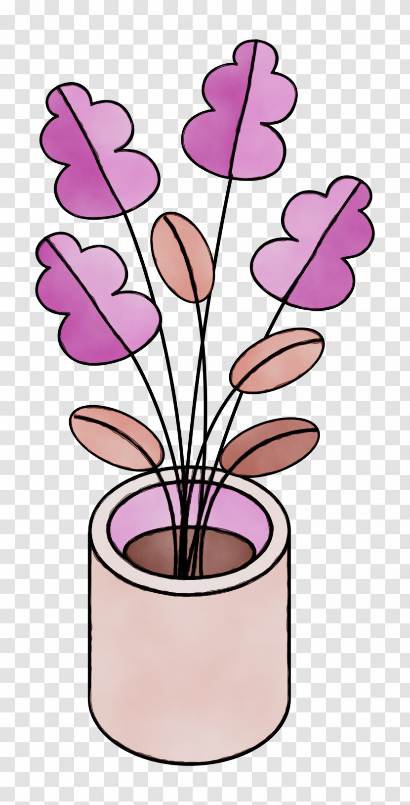 Flower Flowerpot Petal Pink M Plant Transparent PNG