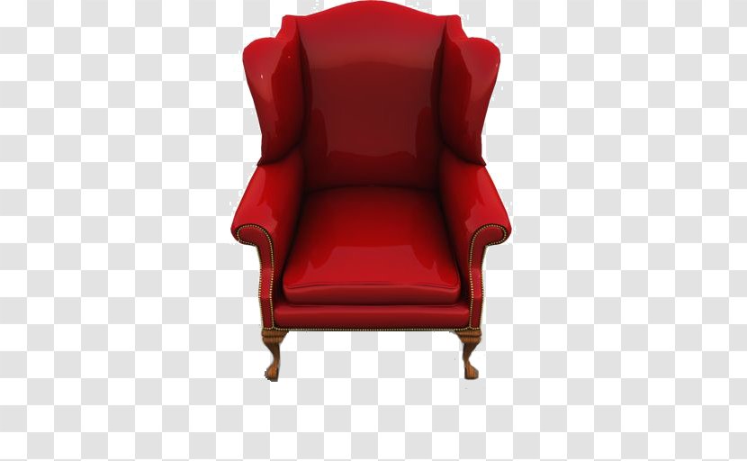 Loveseat Chair Throne - Couch - Red Texture Seat Material Transparent PNG