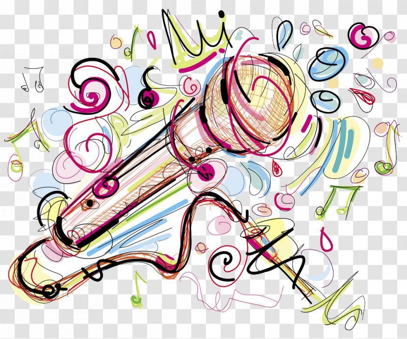 Microphone Musical Instrument Drawing - Tree - Vector Transparent PNG