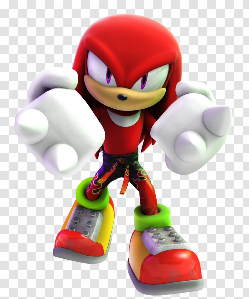 Sonic Free Riders Knuckles The Echidna Hedgehog & 3D Blast - Vector Transparent PNG