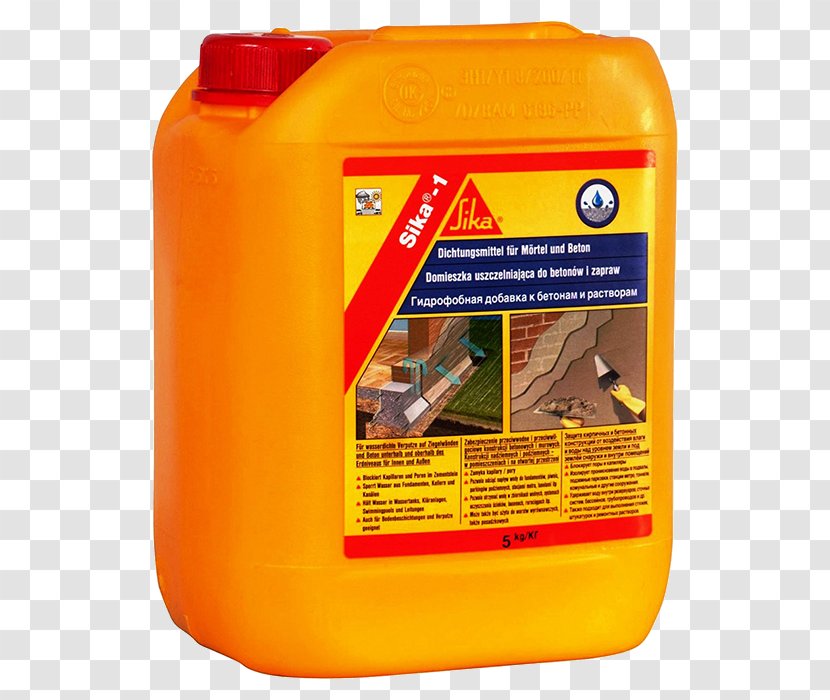 Mortar Architectural Engineering Sika AG Building Materials Concrete - Orange Drink - Sales Transparent PNG