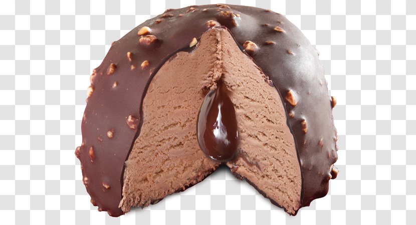 Chocolate Ice Cream Truffle Cake - Pudding Transparent PNG