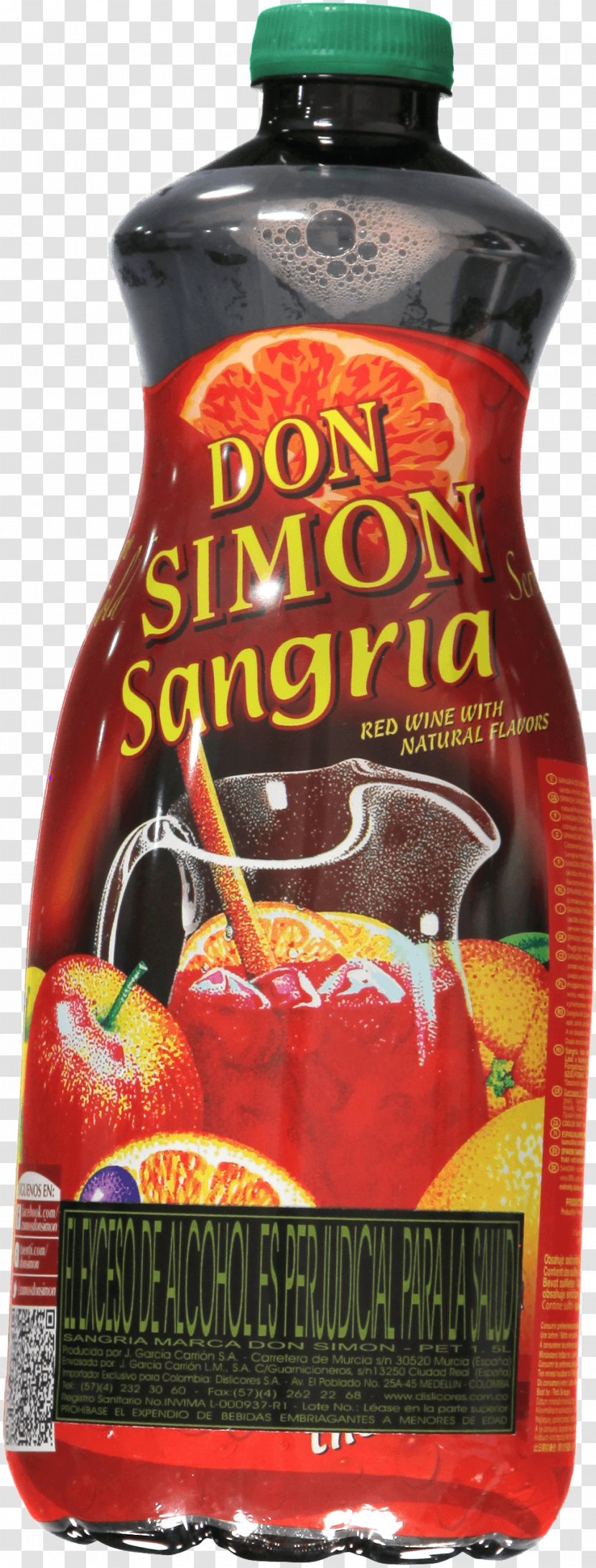 Sangria Sweet Chili Sauce Don Simon Spanish Cuisine Food - Sauces Transparent PNG