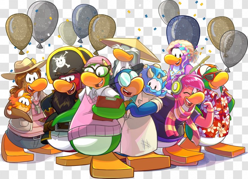 Club Penguin YouTube Blog Party - Anniversary - Youtube Transparent PNG