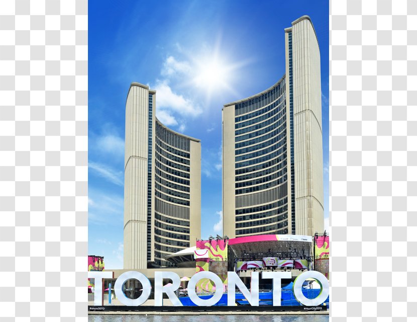 Toronto City Hall 3D Sign Photography Gallery Wrap Building - Tower Transparent PNG
