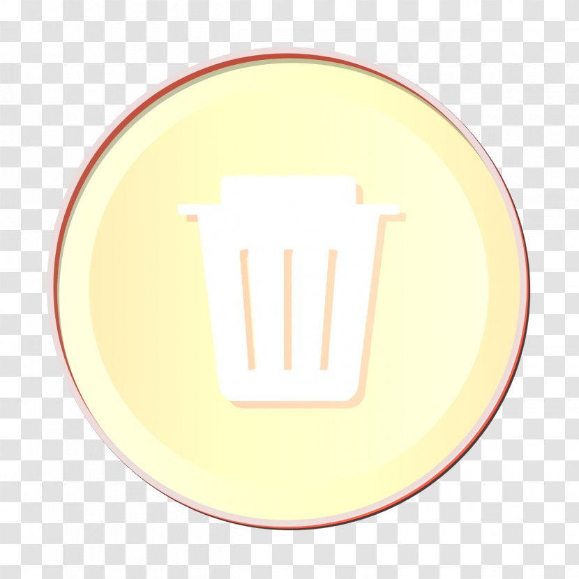 Delete Icon Dustbin Empty - Logo Yellow Transparent PNG