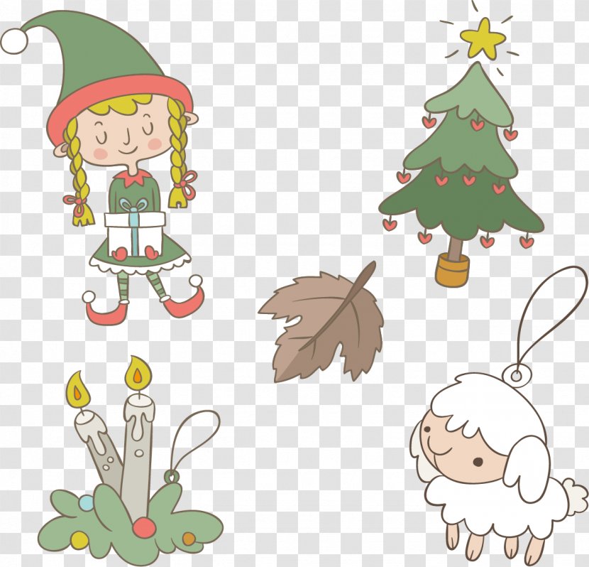 Christmas Tree Ornament Clip Art - Decor - Winter Holidays Elf Creative Cute Transparent PNG
