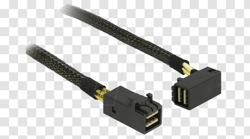Serial Attached SCSI Electrical Cable DeLOCK Connector Mini SAS - Esata Transparent PNG