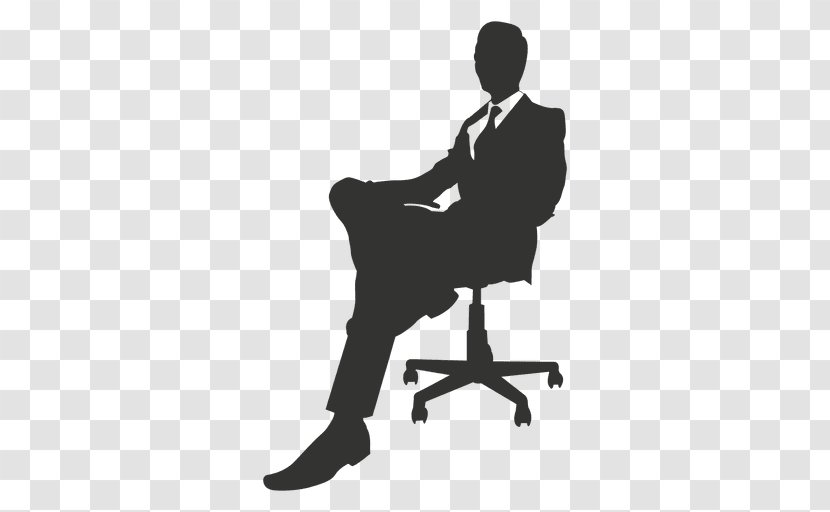 Chair Businessperson Standing Sitting - Business - Vector Transparent PNG
