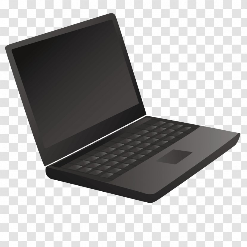 Netbook Laptop Computer Icon - Design - Senior Black Transparent PNG