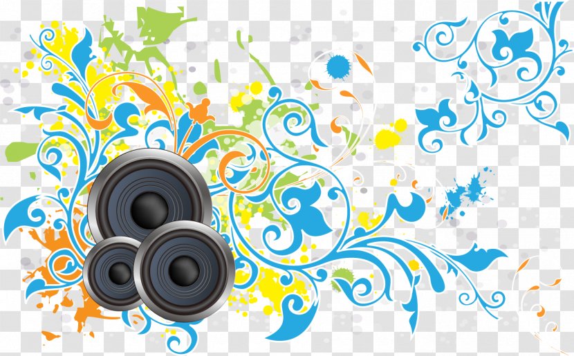 Associazione Culturale Roots Loudspeaker Clip Art - Logo - Flower Speaker Transparent PNG
