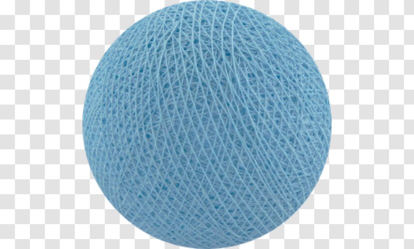 Cotton Balls Garland Textile Blue - Referentie Transparent PNG