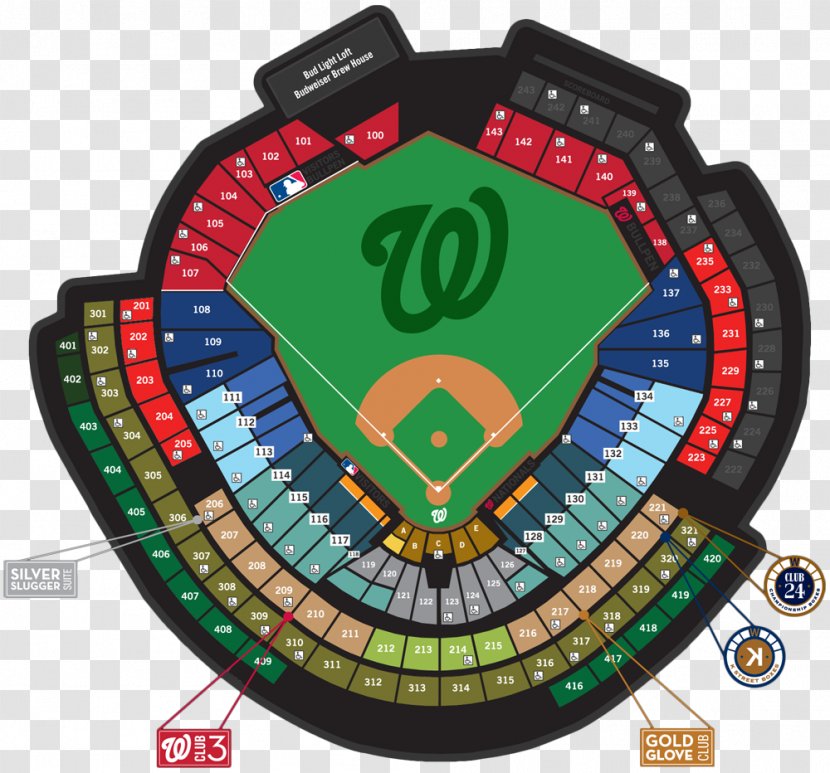 Nationals Park Washington Turner Field Dr Pepper Ballpark Stadium - Tabletop Game Transparent PNG