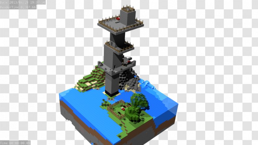 Minecraft Digital Art Pixel Adventure Game - Lego - Tokyo Tower Transparent PNG