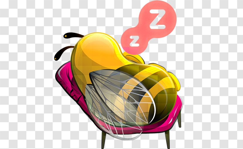 Download ICO Icon - Cuteness - Sleeping Bee Transparent PNG