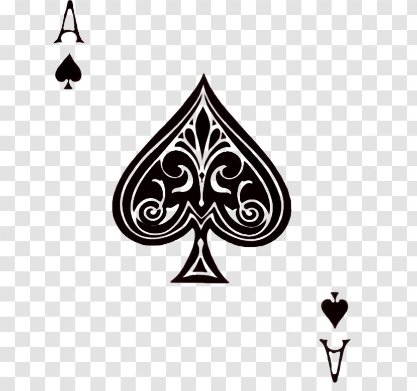Texas Hold 'em Ace Of Spades Playing Card - Watercolor Transparent PNG