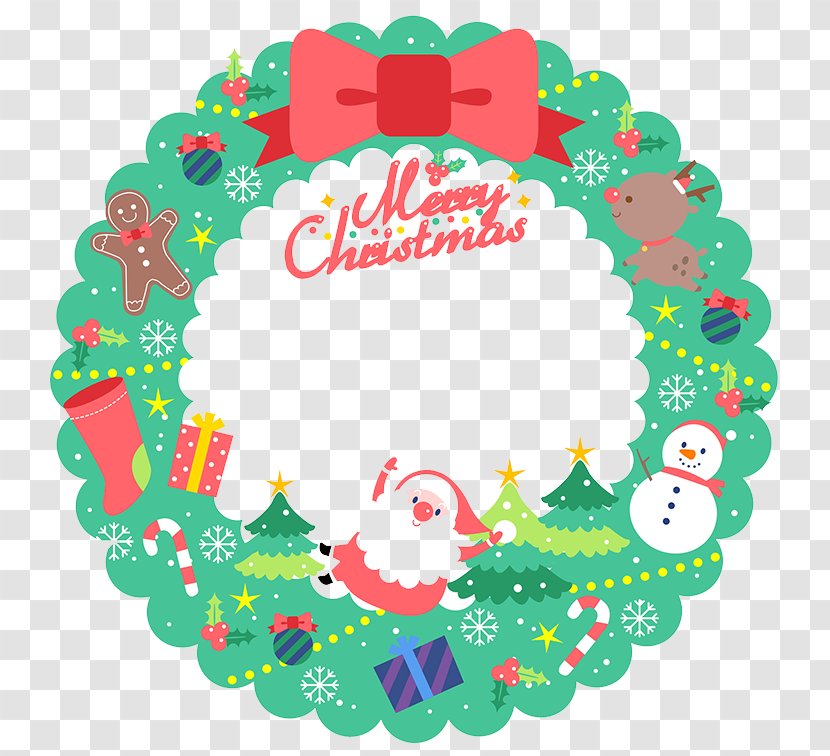 Christmas Decoration Wreath Gift - Clip Art - Wreaths Decorate Transparent PNG