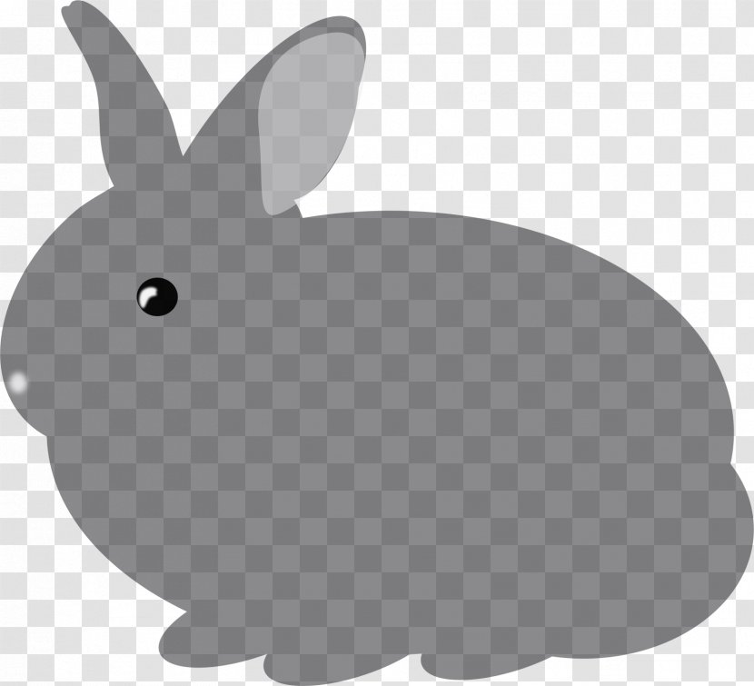Domestic Rabbit Easter Bunny Clip Art - Line Transparent PNG