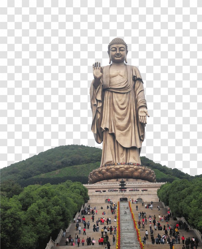 Grand Buddha At Ling Shan Tian Tan Great Of Thailand Daibutsu Buddharupa - China - Jiangsu Mountain Giant Transparent PNG