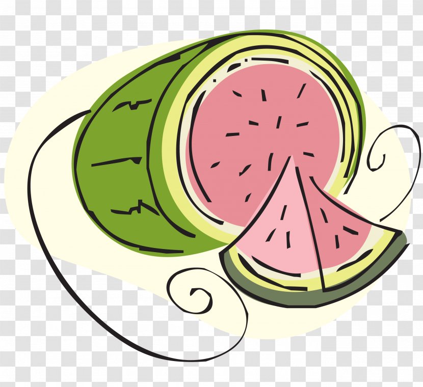 Watermelon Food Clip Art - Oval Transparent PNG