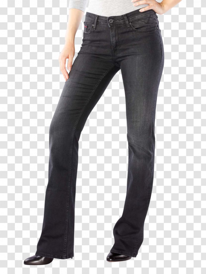 Jeans Denim Pants Pocket Waist - Black Transparent PNG
