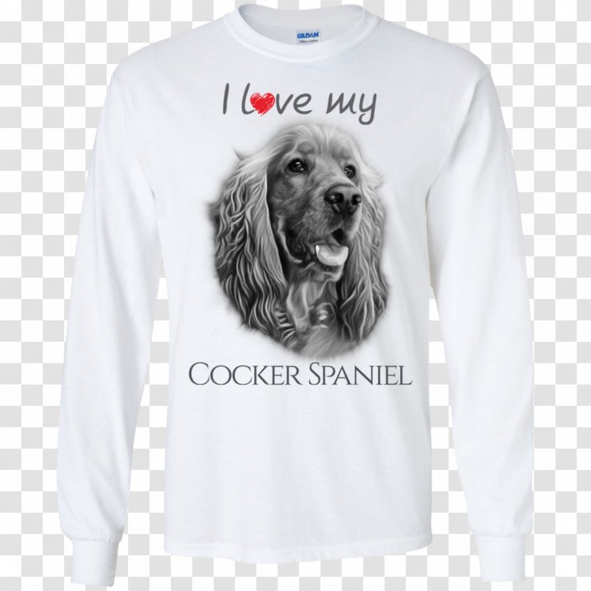 T-shirt Dog Spaniel Bluza Hoodie - Shirt Transparent PNG