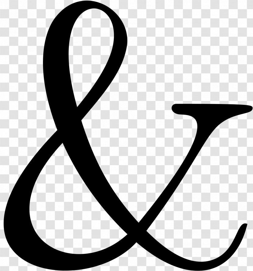 Ampersand Wiktionary Symbol Wikipedia Character - Conjunction Transparent PNG